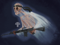 Spooky Ghost Art Print