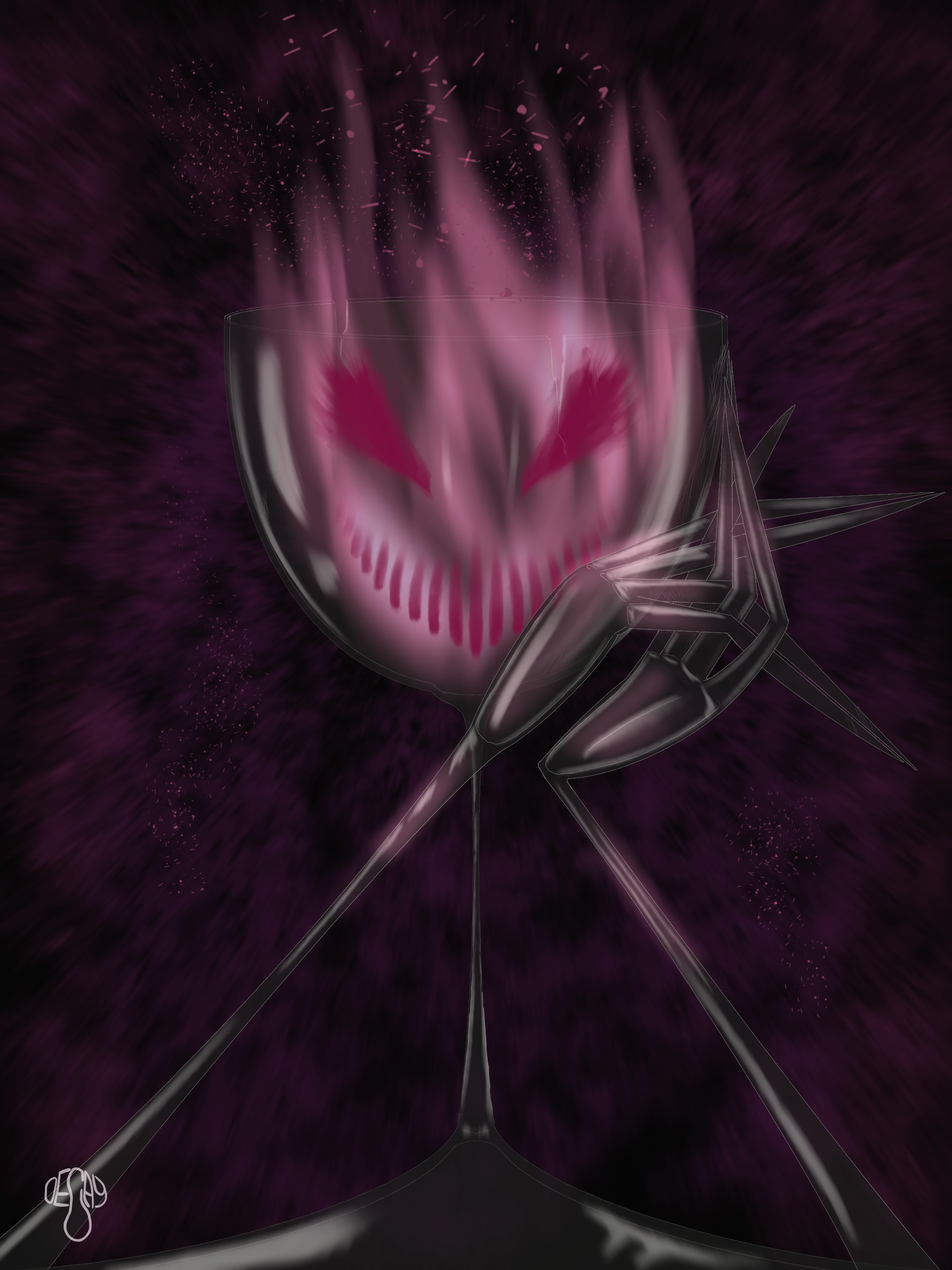 Glass Entity Art Print