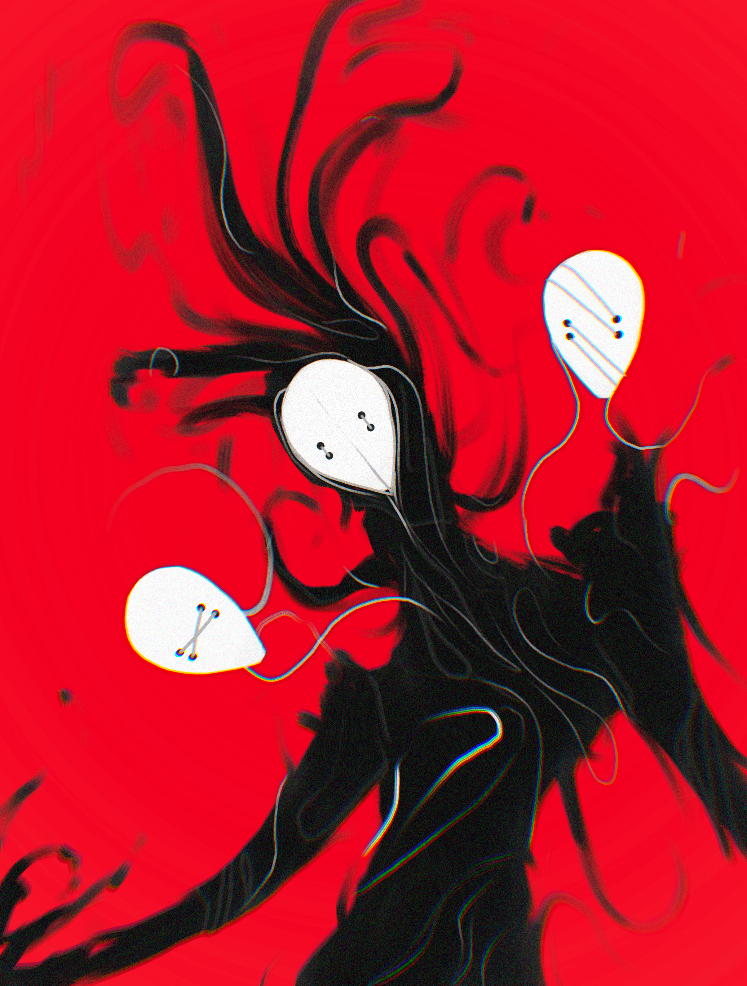 Mask Weaver Art Print
