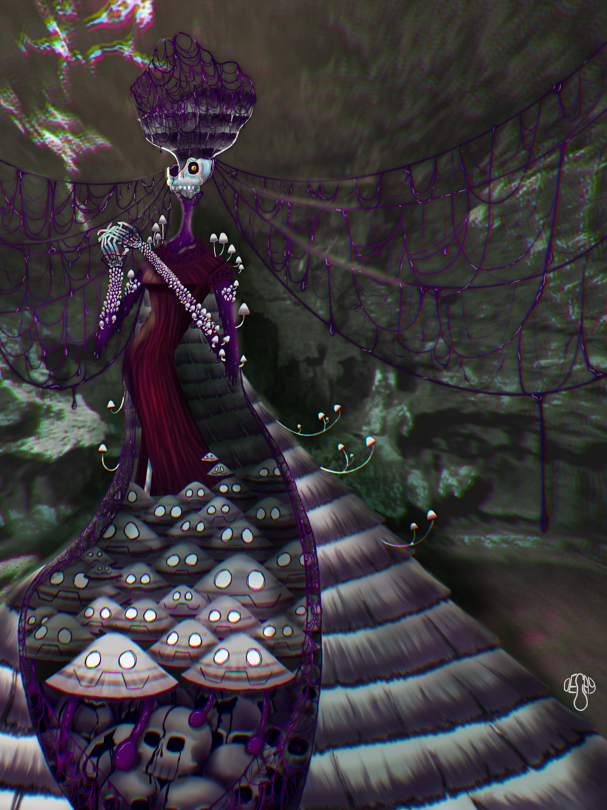 Shroom Matron Art Print